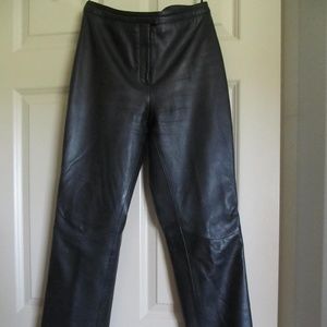 Genuine leather pants
